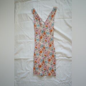 Summer Floral Bodycon Dress